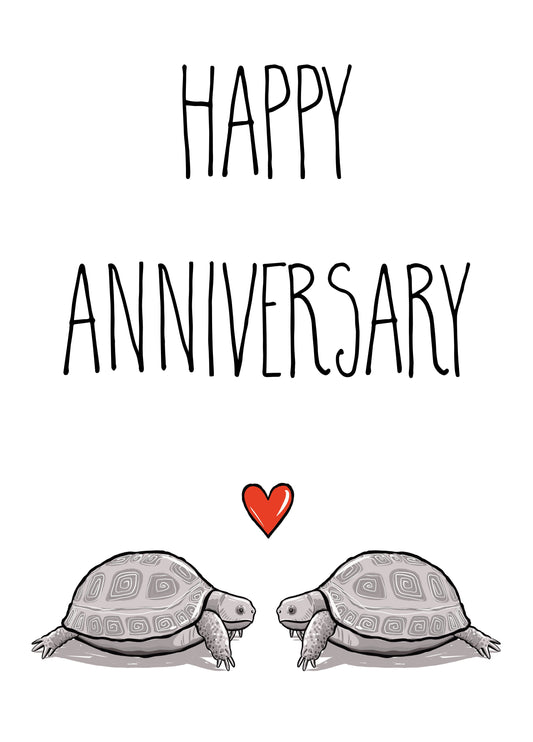 Tortoise Anniversary Card