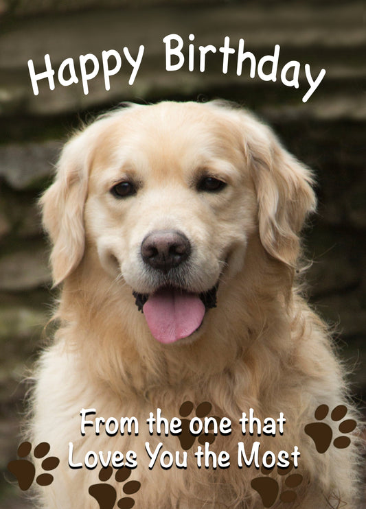 Happy Birthday From The Dog Card