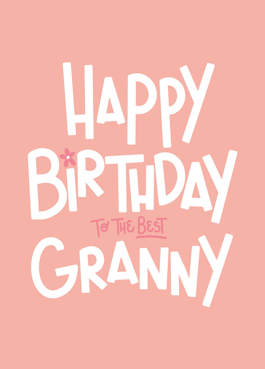Cute Happy Birthday Granny Card