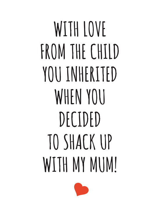 With Love From Your Inherited Child Card