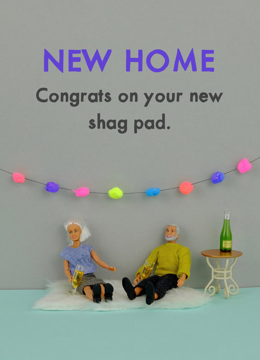 Shag Pad New Home Card