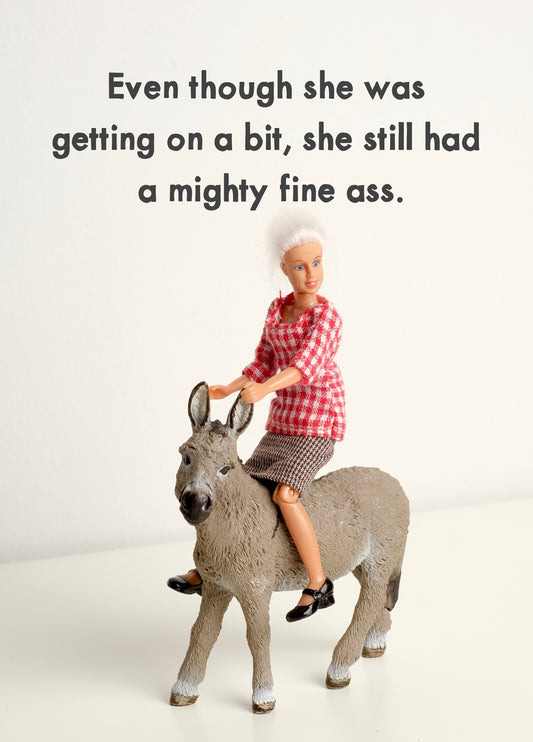 Mighty Fine Ass Birthday Card