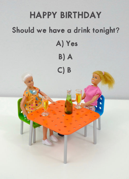 Birthday Drink? Card