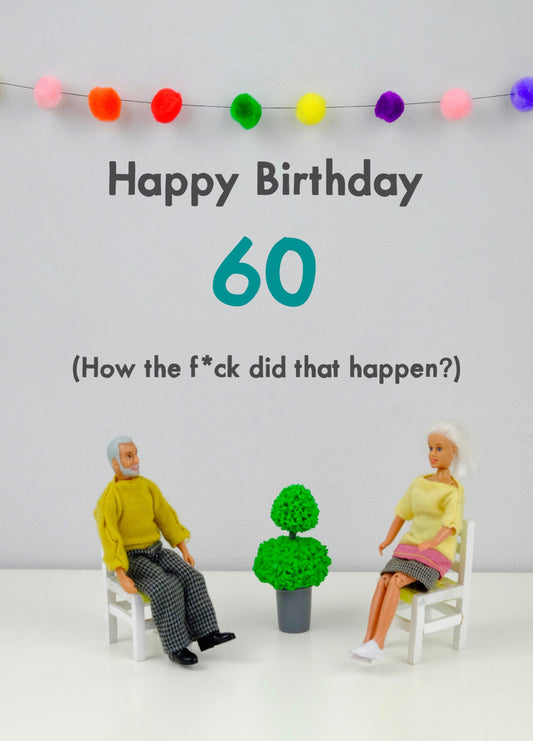 Happy Birthday 60 Card