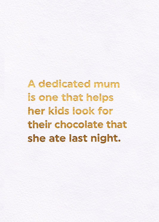 Hidden Chocolate Card