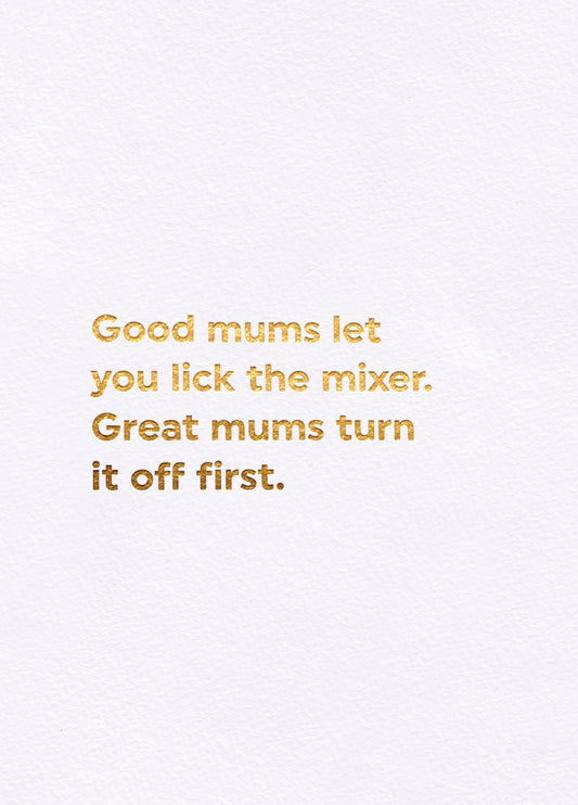Lick The Mixer Card