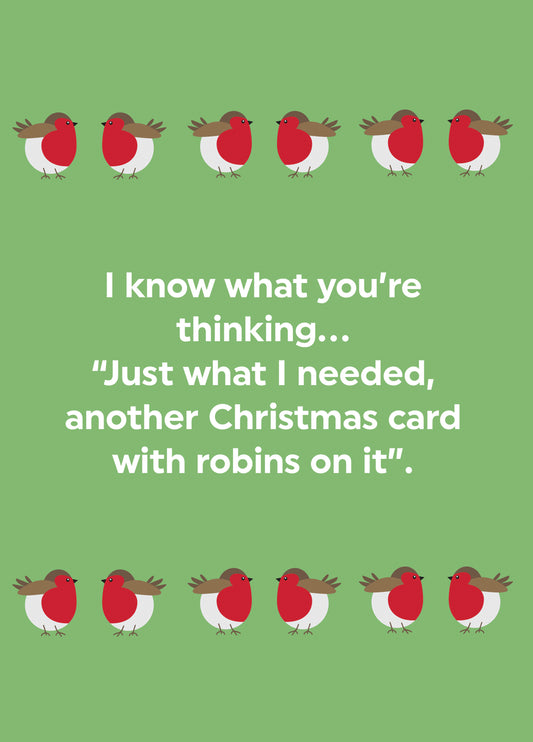Another Christmas Card With Robins On It