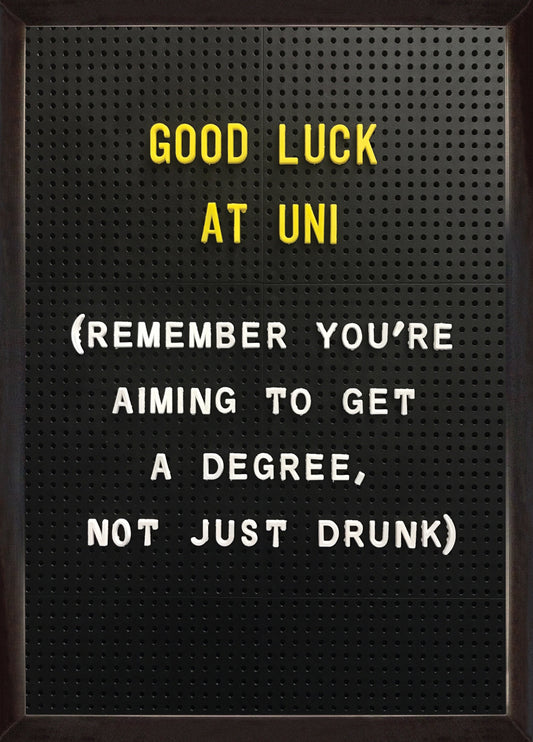Good Luck At Uni Card