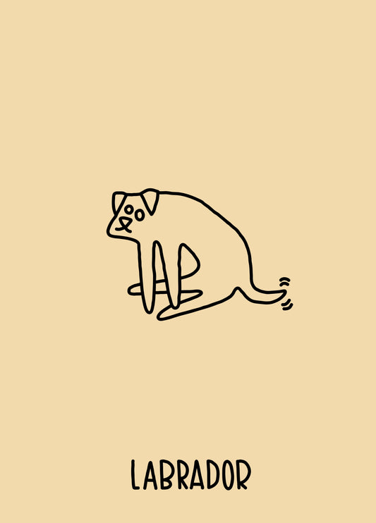 Labrador Dog Card
