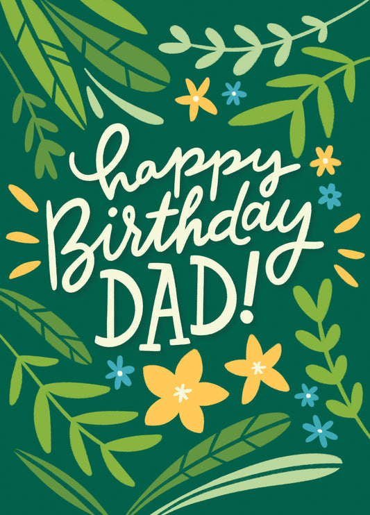 Happy Birthday Dad (tropical) Card