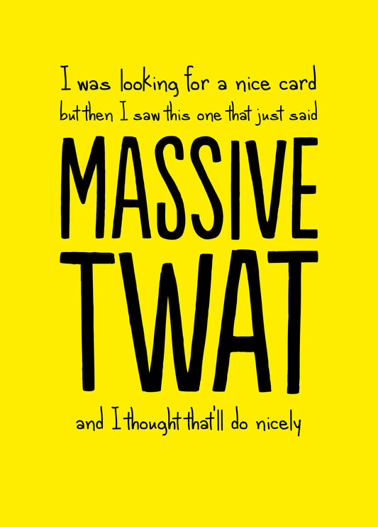 Massive Twat Card
