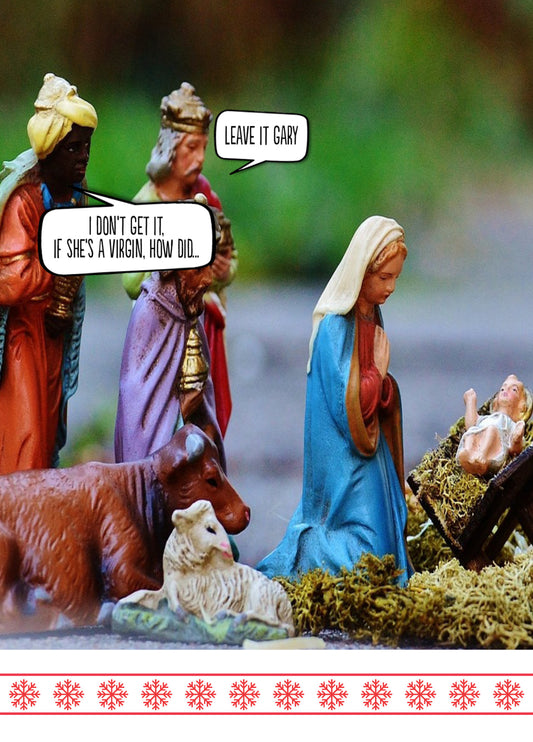 Funny Christmas Card 'Leave It Gary'