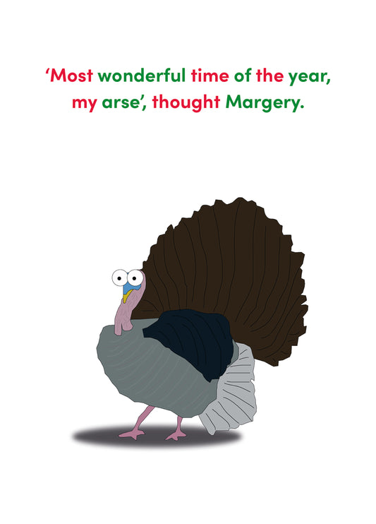 Funny Christmas Card - 'Marge'
