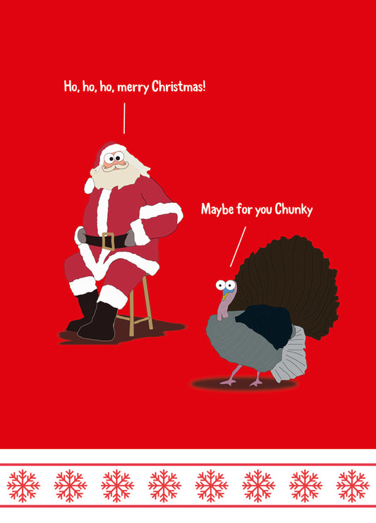 Funny Christmas Card - 'Turkey Torment'