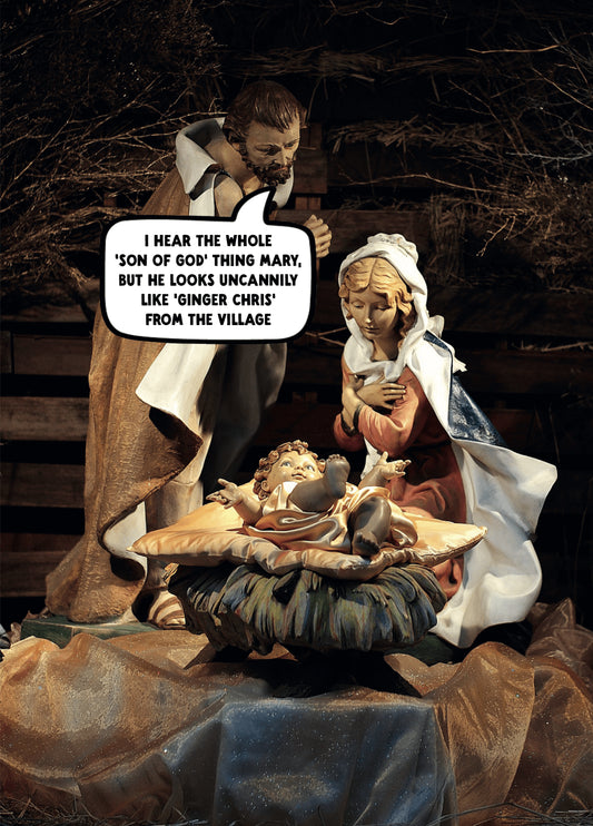 Funny Christmas Card - 'Ginger Chris'