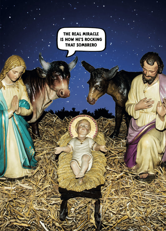 Funny Christmas Card - 'Sombrero'