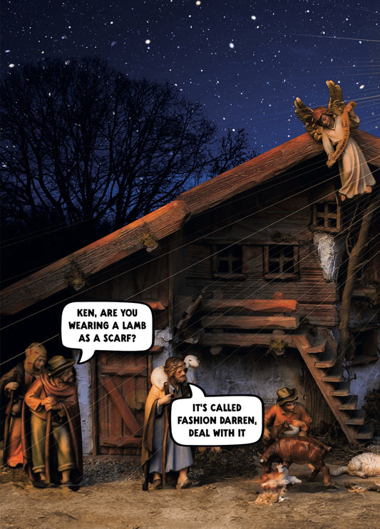 Funny Christmas Card - 'Fashion'