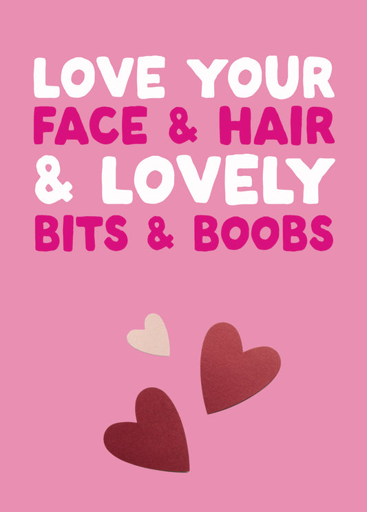 Funny Valentine's Card - 'Bits & Boobs'