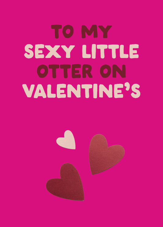 Funny LGBTQ+ Valentine's Card - 'Otter'