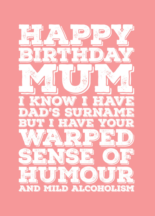 Happy Birthday Mum Card