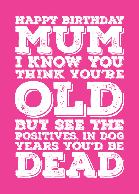 Happy Birthday Mum - It's A Good Job You Aren't A Dog Card