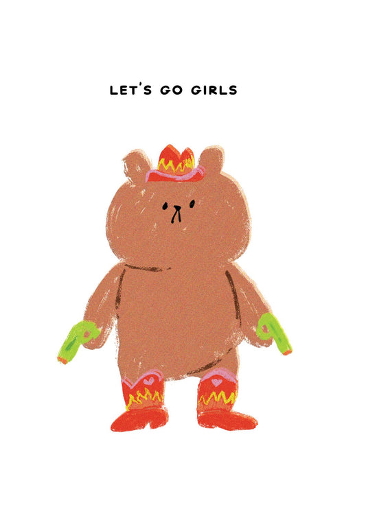 Lets Go Girls Card