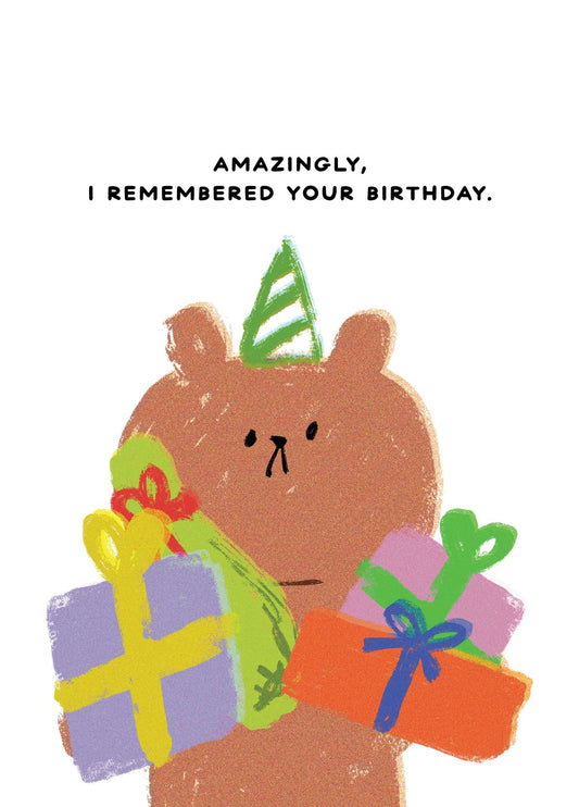 Remember Birthday Card