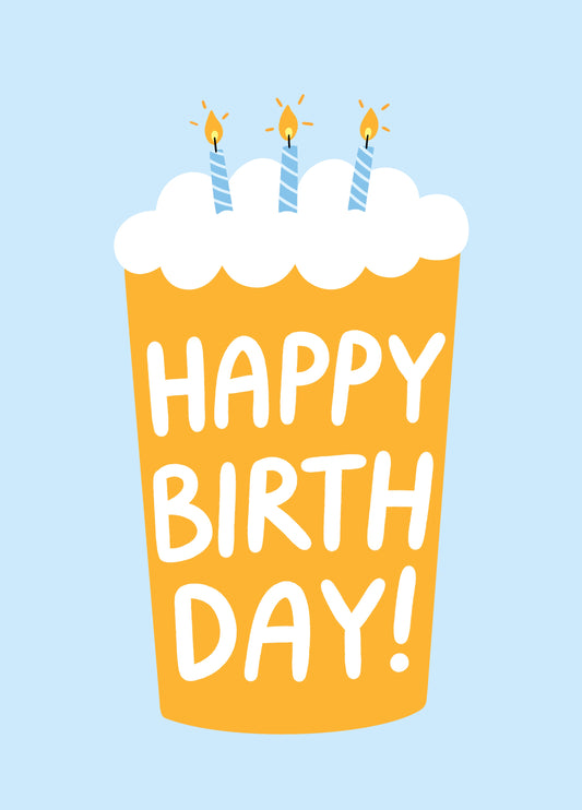Happy Birthday Beer Card