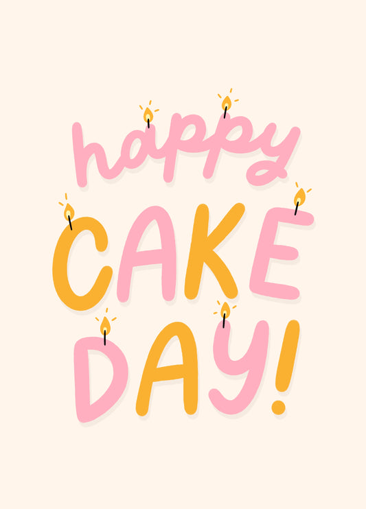 Happy Cake Day Card
