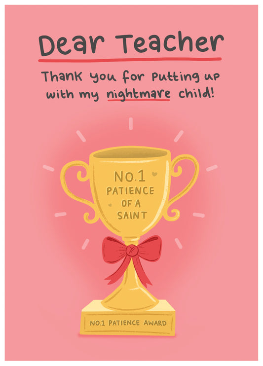 Teacher - Nightmare Child - Her Card