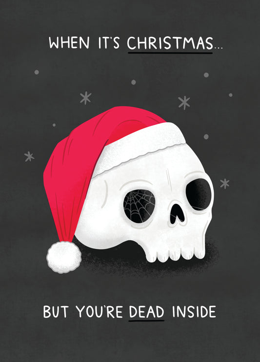 Dead Inside Christmas Card