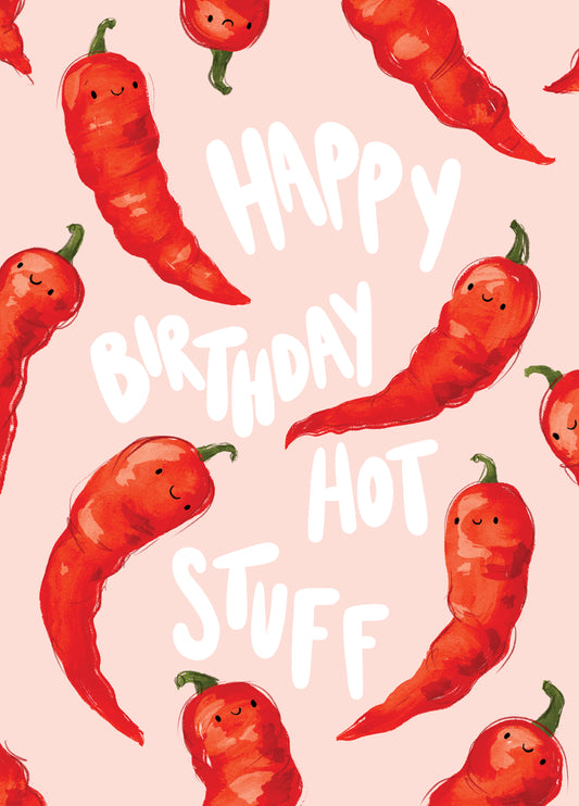 Happy Birthday Hot Stuff Card