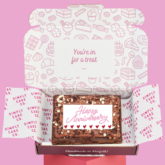 Happy Anniversary Brownie Slab
