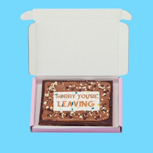 Sorry You're Leaving Brownie Slab
