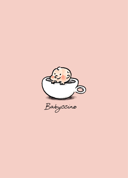 Babyccino Baby Girl Card