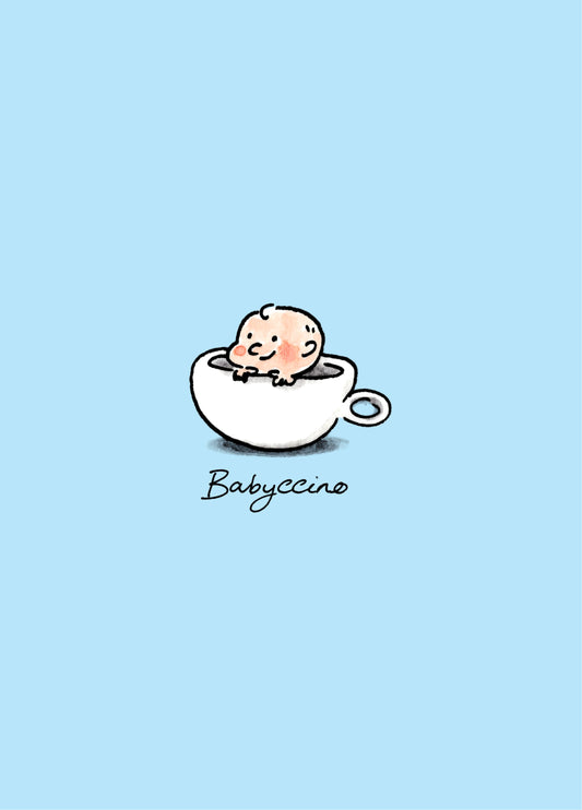 Babyccino Baby Boy Card