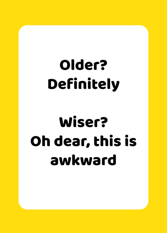 Older Wiser Card