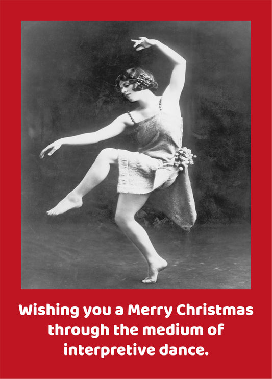 Christmas Interpretive Dance Card