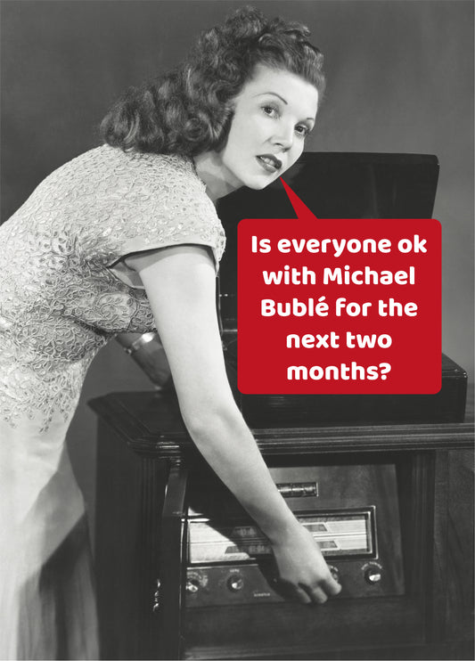 Buble For Christmas Card