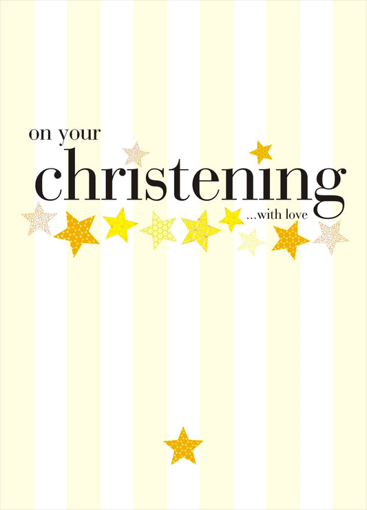 Christening Star Card