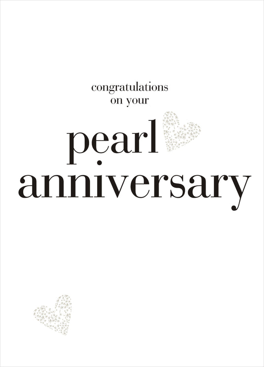 Pearl Heart Card