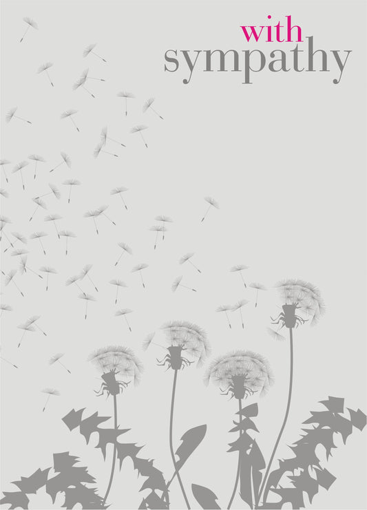 Dandelion Seeds Sympathy Card