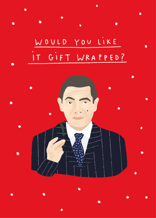 Love Actually Gift Wrapped Christmas Card