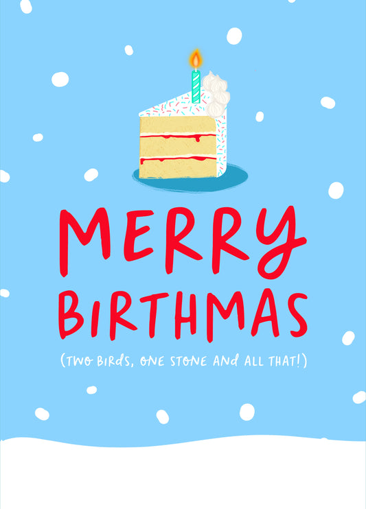 Merry Birthmas Card