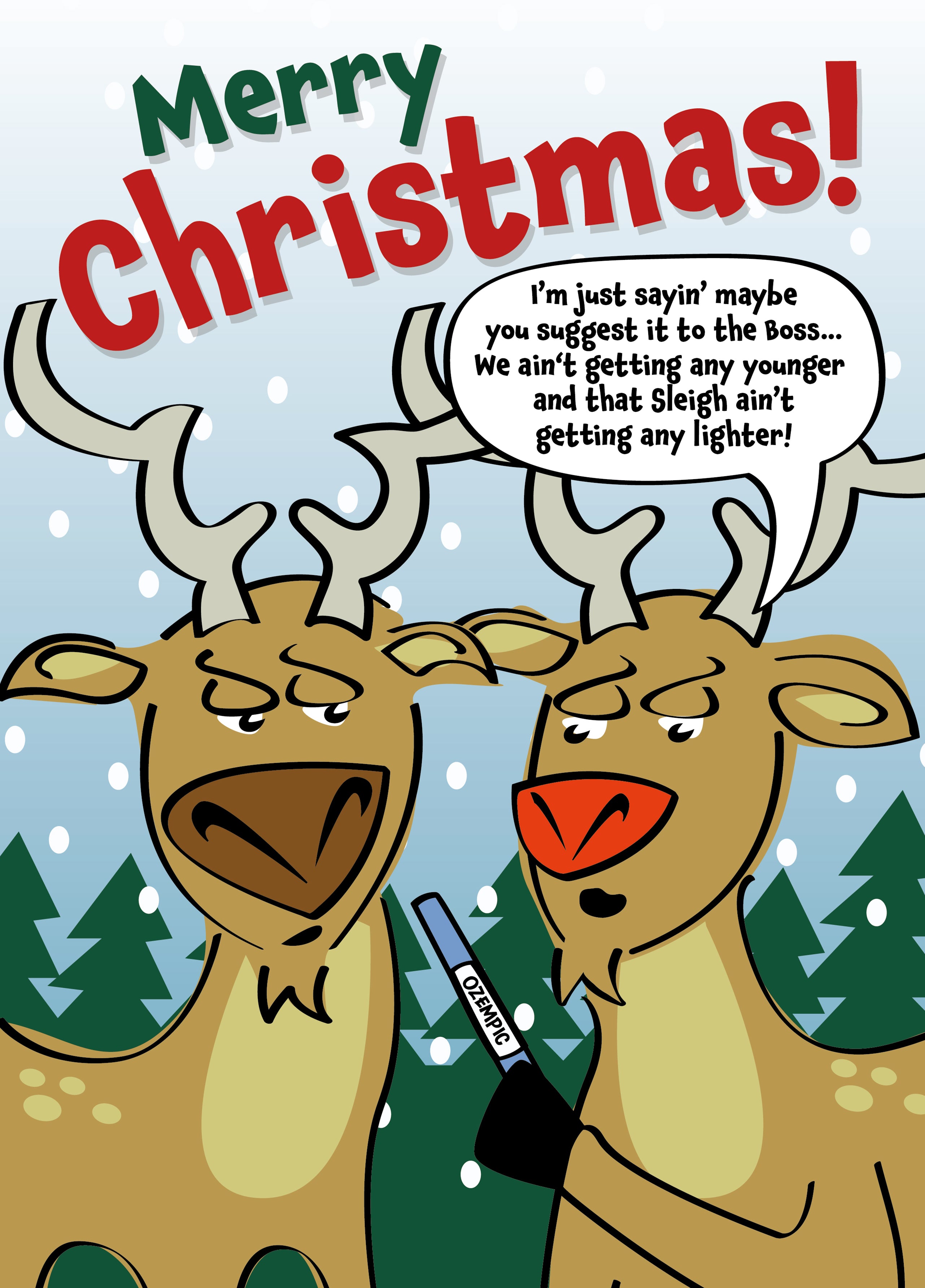 Ho Ho Ho-zempic – Scribbler Cards & Gifts