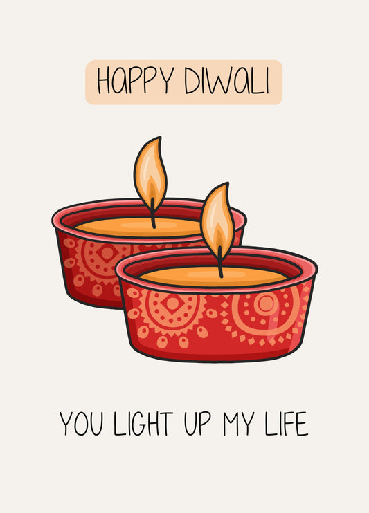 Diyas Light Up My Life Diwali Card
