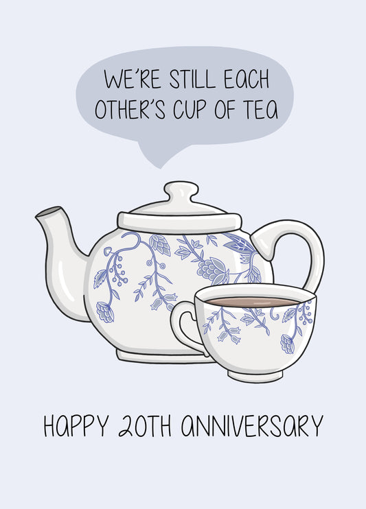 Happy 20th Anniversary Card China Card