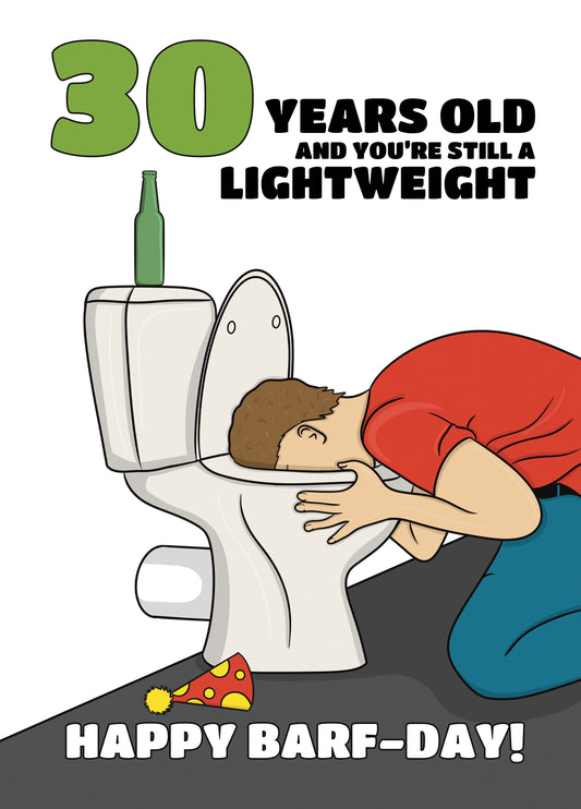 30th Barf Day Card