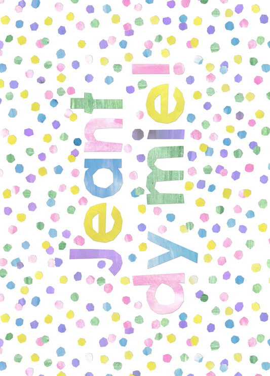 Jeant Dy Mie - Confetti Card