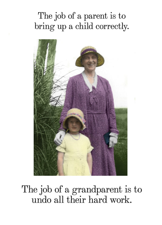 The Job Of A Parent Card